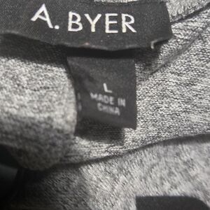 A. Byer Charcoal Knit Top